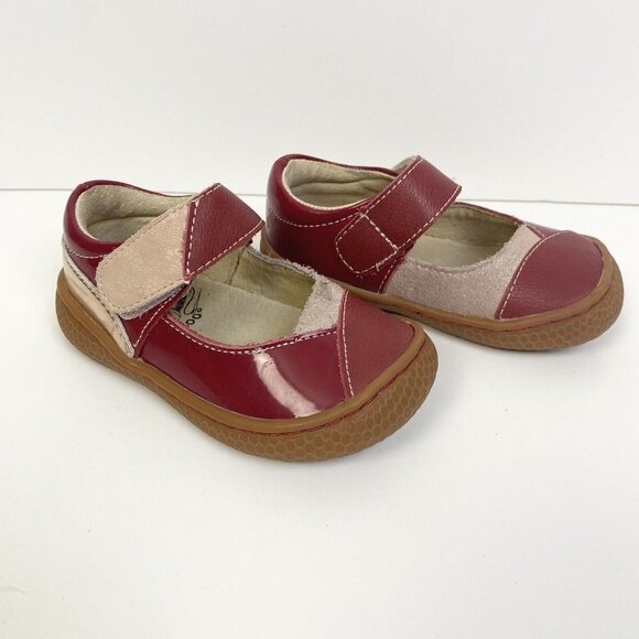 LIVIE LUCA Toddler Sweet Remnants II Red Patterned Leather Mary Jane Shoe Size 4 - Picture 1 of 12